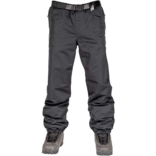 L1 SEXTON´20 Herren, Funktions- Snowboardhose, Regular Fit, 2 Lagenhose im 90er Jogger- Style mit Belüftungsschlitze und Verstellbarem Gürtel, XL, BLACK