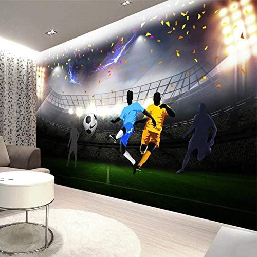 XLMING Fußballplätze Küche Esszimmer Arbeitszimmer Wohnzimmer TV Hintergrund Wand 3D Tapete-150cm×105cm