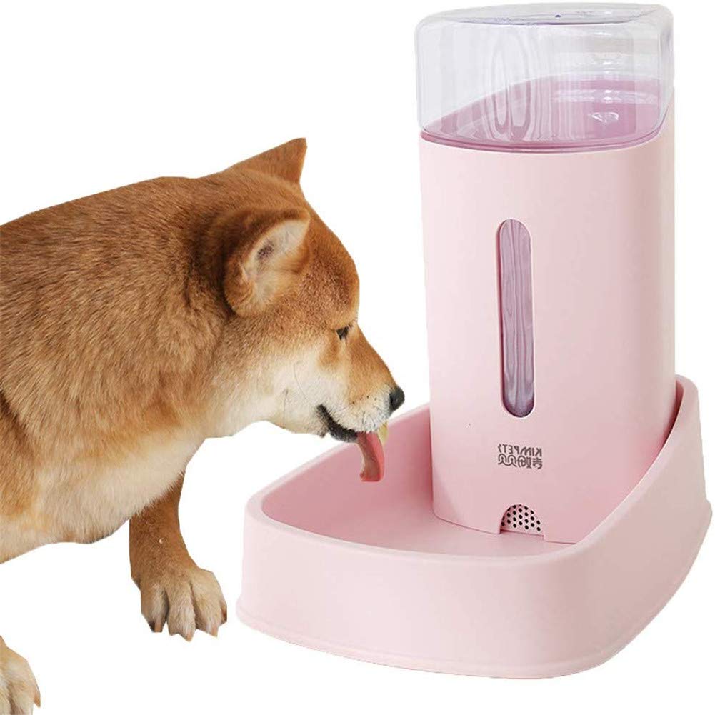 Futterautomat Katze Nassfutter Futterautomat Katze Hundefutterautomat Abnehmbarer Futterautomat für Hunde Wasserspender für Haustiere pink,Water Feeder