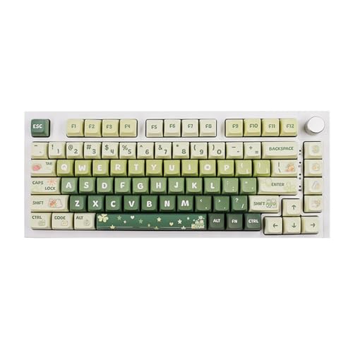 DyeSub PBT-Tastenkappen mit 133 Tasten, XDA-Profil, personalisierbar, hellgrün, ForMX-Schalter, mechanische Tastatur, XDA-Tastenkappen, Computerzubehör, Tastatur und Zubehör, Tastenkappen, Braun