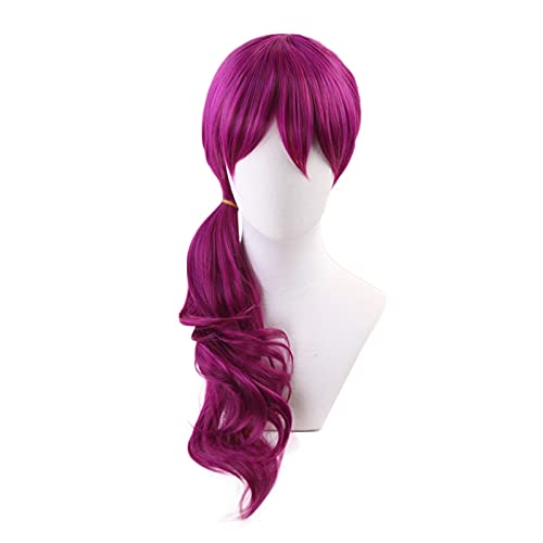 LOL Spiel Cosplay Perücke KDA POP/STAR Evelynn Cosplay Perücken Frauen Lange Gerade Lila Perücke LOL KDA Evelynn KPOP SKIN Hair