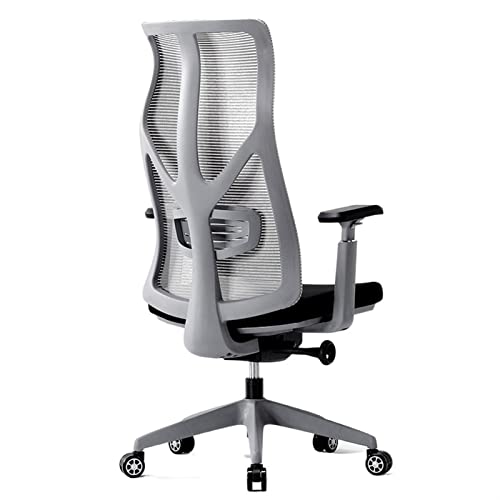 Bürostuhl Ergonomischer Ergonomischer Bürostuhl aus Netzstoff, Heimbüro-PC-Stuhl, drehbarer Chefsessel mit hoher Rückenlehne, höhenverstellbar, mit dickem Sitz, verstellbaren, anhebbaren 3D-Armen Schr