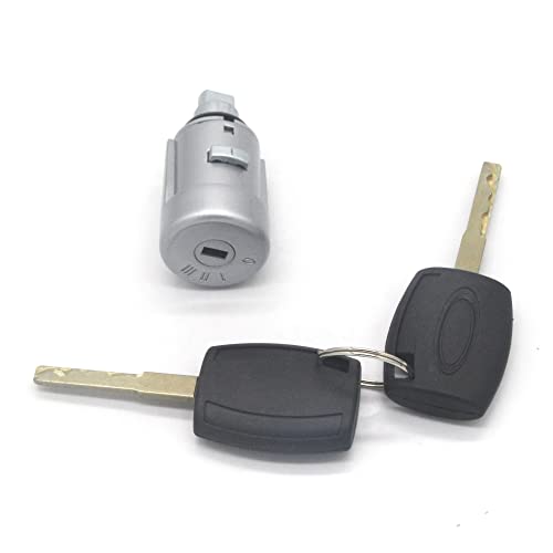 VLZUNO Kompletter Schlosssatz, Zündschloss, Türschloss, for Ford, for Focus, MK2 II 2004–2012 C-MAX KUGA Autotür-Schließzylinder(Ignition Switch)