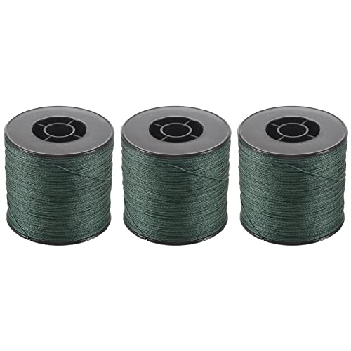 SICOSALT 3X 500M 100Lb 0.5Mm Super Strong Geflochtene Angelschnur Pe 4 Stränge Farbe: Dunkelgrün