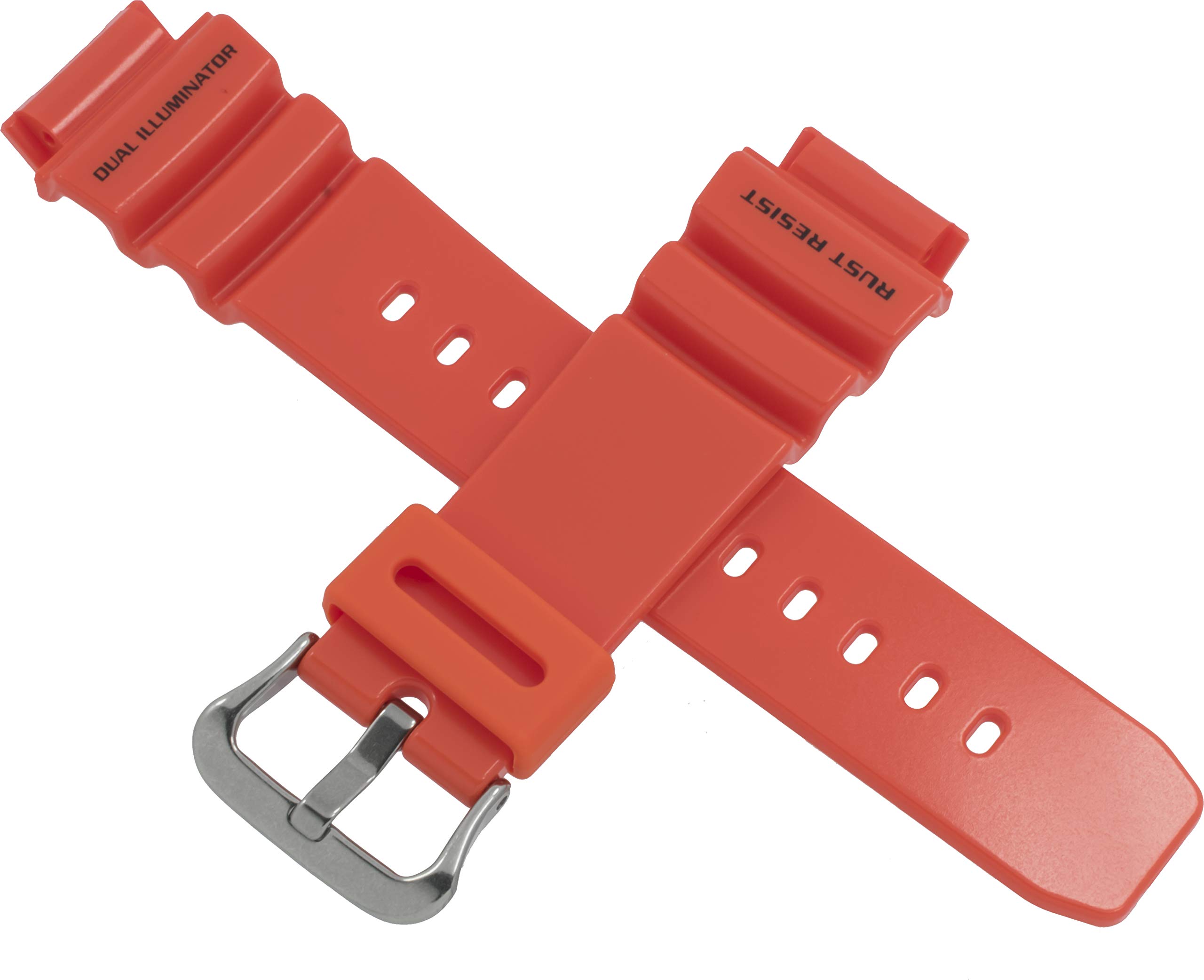 Casio Uhrenarmband für G-9100R-4 G 9100R 9100 Orange 10311635