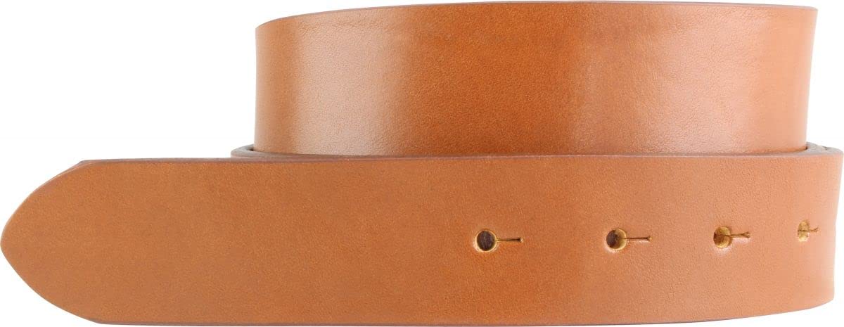 BELTINGER Wechselgürtel aus Vollrindleder mit Druckknöpfen 3,5 cm | Druckknopf-Gürtel für Damen Herren 35mm | Leder-Gürtel ohne Schnalle 3.5cm | Tabac 90cm