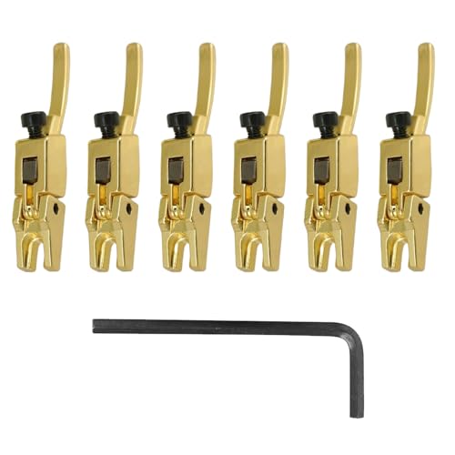 6 Stücke Gitarrensättel Tremolo Teile 6 Stücke Rollenbrücke Tremolo Sättel Gitarrenbrücke Tremolo Sättel Ersatz Set