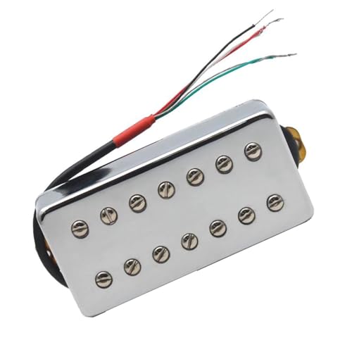 7-saitiger Gitarren-Humbucker, Chrom-Tonabnehmer, Schlitzschraube, Spulenteilung für E-Gitarre Single-Coil-Tonabnehmer (Color : Neck)