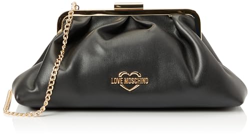 Love Moschino Damen Jc4341pp0ikt0000 Schultertasche, Schwarz