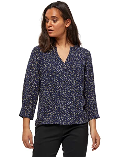 Peppercorn ,Women's ,Caisa Blouse, 1550P Navy Print ,M