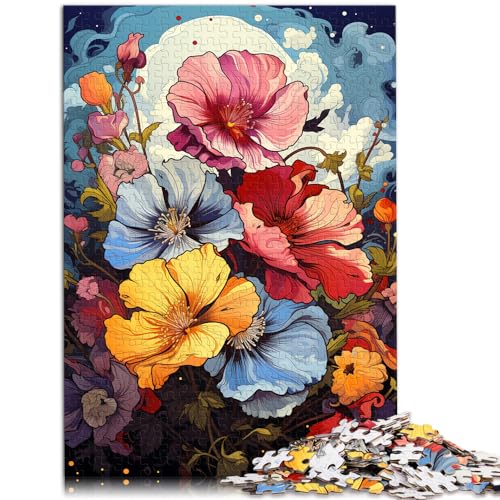 Puzzles als Geschenke „Die farbenfrohe Psychedelie der Zistrose“ Puzzles für Erwachsene 1000 Puzzle-Spielzeug Holzpuzzles zum Stressabbau 1000 Teile (50 x 75 cm)