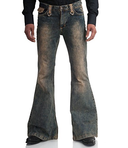 Comycom Dirty Denim Stretch Jeans Schlaghose Star Rebel 34/36