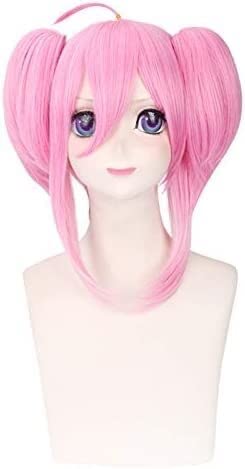 LINLINCD-Wig Anime Cosplay Perücke for Fasching Nachtleben CluI Party Dress Up Perücke Cosplay Perücke Lax Star Guardian LOL Rosa Modellierperücke