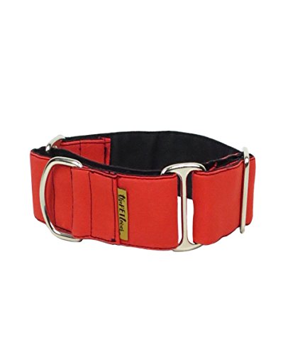 ThePetLover Martingale Halsband für Hunde, Größe S, Rot und Schwarz