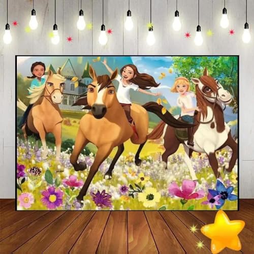 Pferd Foto Hintergrund Sattel Up Cust Geburtstag Hintergrund Cowgirl Junge Dekoration Rosa Fotografie Hintergründe Röten Blumen Party 300x200cm