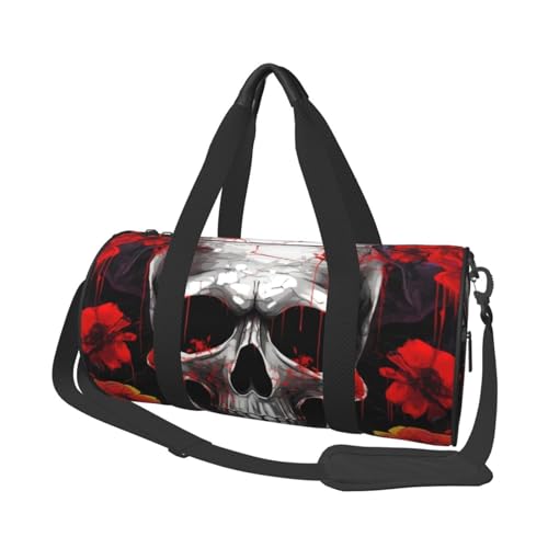 Robuste Halloween-Reisetasche mit Totenkopf-Motiv, geräumige und stilvolle Tasche für alle Ihre Reisebedürfnisse