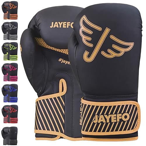 Jayefo Boxhandschuhe Glorious, Black/Copper, 16 OZ