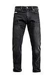 John Doe Taylor Monolayer XTM Motorrad Jeans Herren mit Protektoren Black 28/32