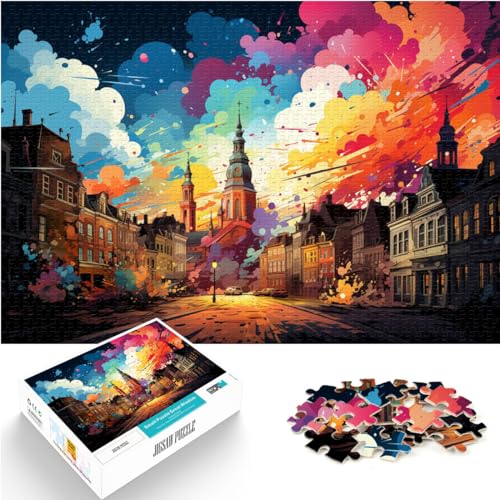 Puzzles Geschenke Spielzeug Color Antwerp Puzzles 1000 Teile Holzpuzzle Spielzeug Puzzles Lernspiele Stressabbau Puzzles 1000 Stück (50x75cm)