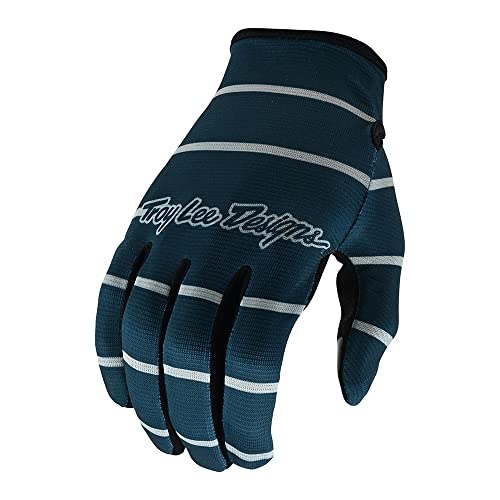 Troy Lee Designs FLOWLINE Handschuhe, gestreift, Blau, Grau, Größe L