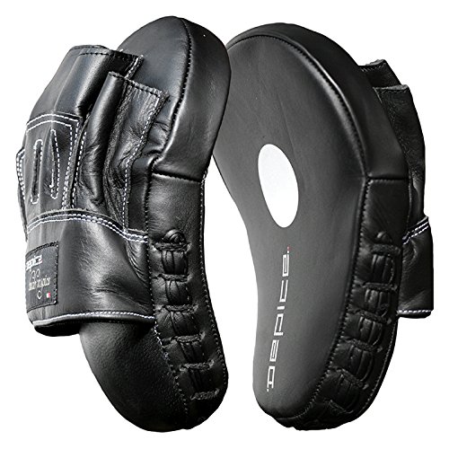 DEPICE Trainingsgerät Coaching Mitt Pratze Leder Skill Pro - Paar, Schwarz, tn-cmp-2x