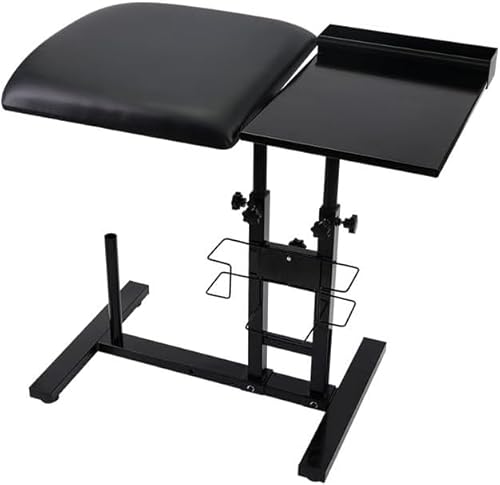 Tattoo-Tisch Verstellbarer Tattoo-Tisch, Dual-Top-Tattoo-Werkbank, tragbar, multifunktionaler Tattoo-Armständer, robust, (Größe: 78,5 x 40 x 55–90 cm).