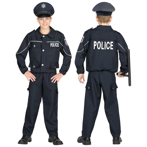 "POLICE OFFICER" (jacket, pants, hat) - (128 cm / 5-7 Years)