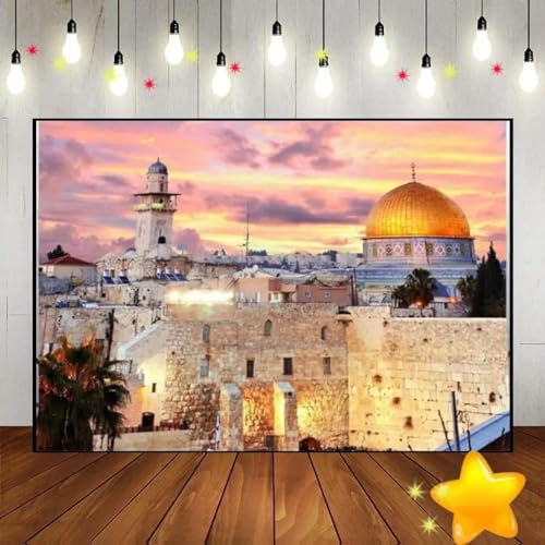 Jerusalemer Klagemauer Pessach Hintergrund Babyparty Dekoration Jüdisches Jahr 300x200cm