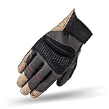 SHIMA AIR 2.0 Men Motorradhandschuhe Herren - Belüftete, Sommer Handschuhe aus Mesh mit Knöchel und Finger Protektoren, Verstärkte Handfläche (Braun, 3XL)