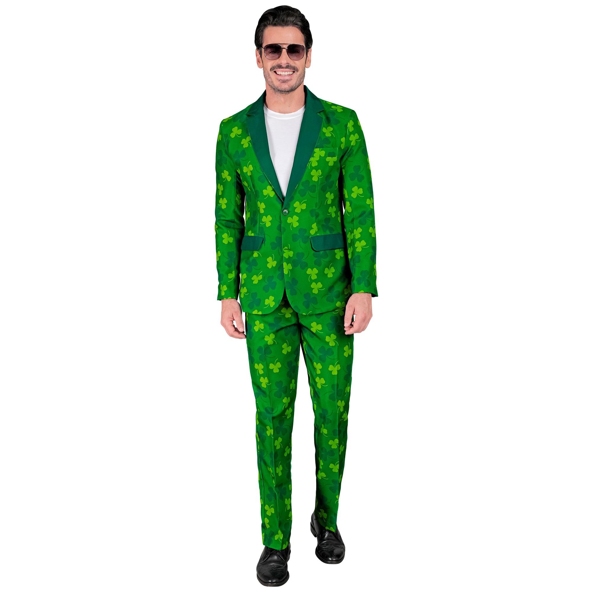 W WIDMANN MILANO Party Fashion - St. Patricks Day Anzug Herren, Jackett und Hose, Irland, Kleeblatt