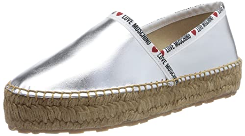 Love Moschino Damen Ja10323g1gic090238 W.Shoe, Silber/schwarz, 38 EU