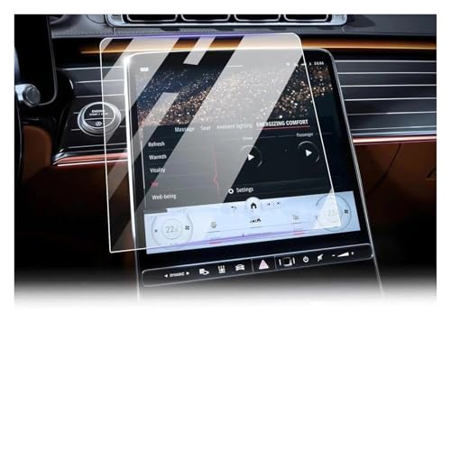 Navigations-Displayschutz Für Für Benz Für S-Klasse W223 2021 2022 2023 12,8 Zoll Autonavigation Kratzfeste Displayschutzfolie Aus Gehärtetem Glas Navigation Schutzfolie