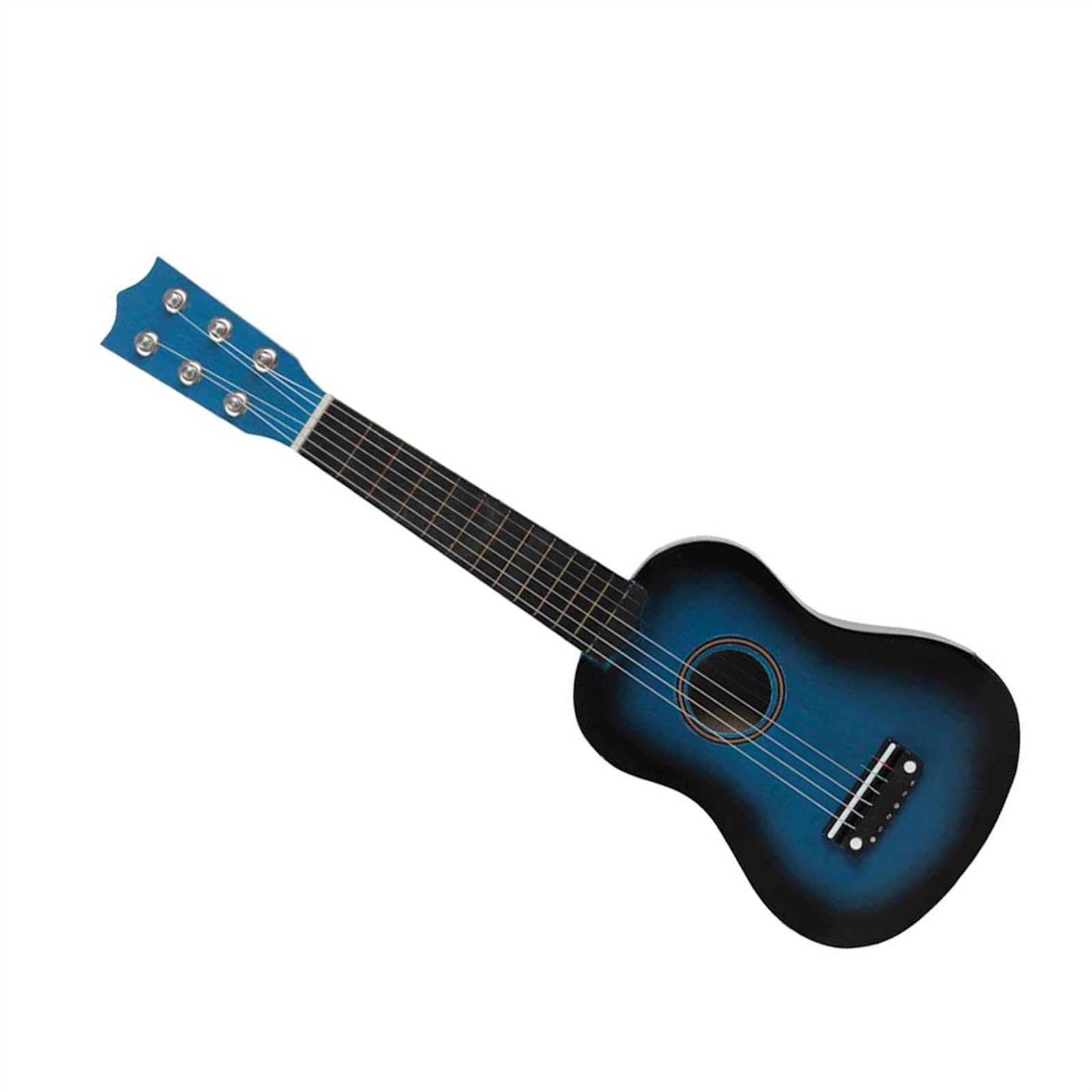 Blaue 6-saitige Mini-Ukulele, Folk-Akustik-Ukulele, Anfänger-Gitarreninstrument Für Anfänger Und Erwachsene Ukulele Einsteiger Kit