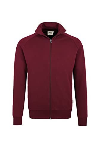 HAKRO Sweatjacke "College" - 606 - weinrot - Größe: M