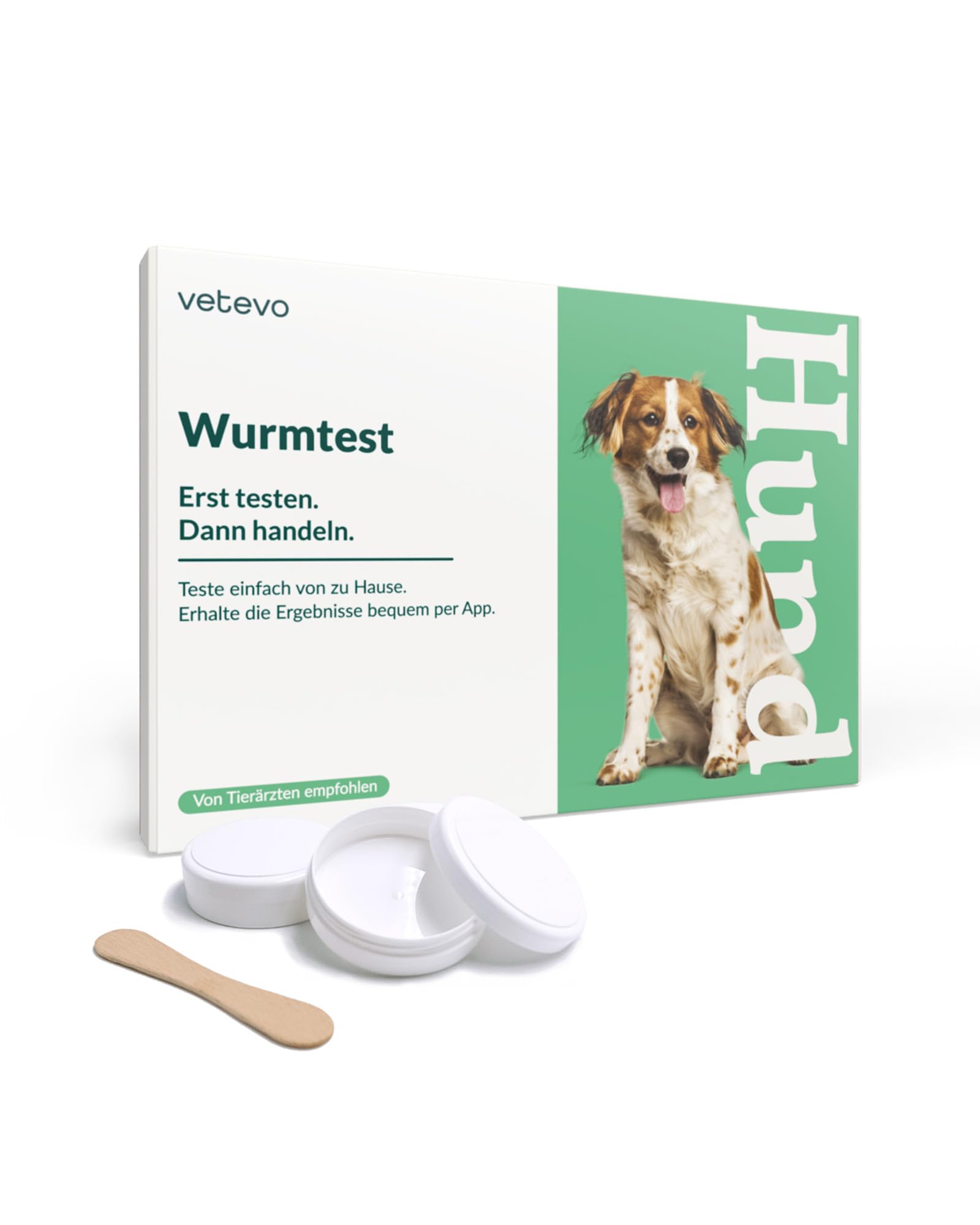 vetevo Giardientest Hund, Test auf Giardien Hund, bei Durchfall, Gewichtsverlust & Appetitlosigkeit Hund, Gezielt Handeln, Inkl. Gratis Laborversand