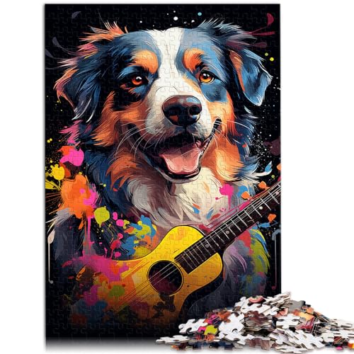 Puzzlespiel „Bunte Psychedelie“ von Musical Dogs. Puzzles für Erwachsene, 1000 Puzzle-Spielzeug, Holzpuzzles, tolles Geschenk für 1000 Teile (50 x 75 cm)