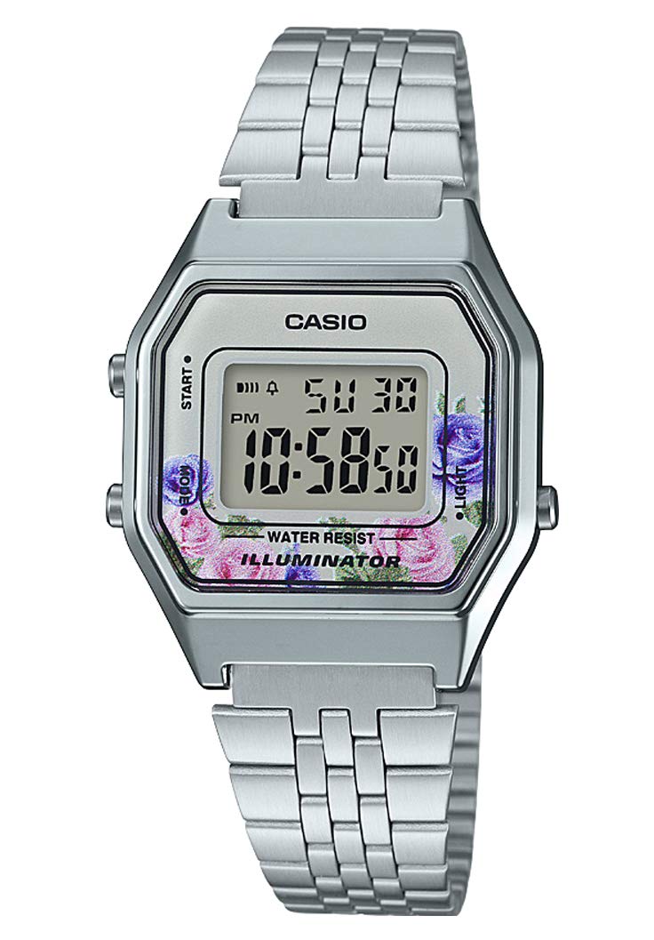 CASIO Damen Armbanduhr Digital Quarz Edelstahl LA680WEA-4CEF