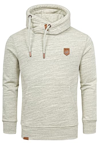 Amaci&Sons Herren Kapuzenpullover Basic Kontrast Sweatjacke Pullover Hoodie Sweatshirt 4072 Grün M