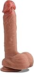 Realistischer 15,2 cm Saugnapf Dildo realistischer Dildo mit Bällen starke Saugkraft und echte Adern Dildo Sexspielzeug für Frauen Männer Paare