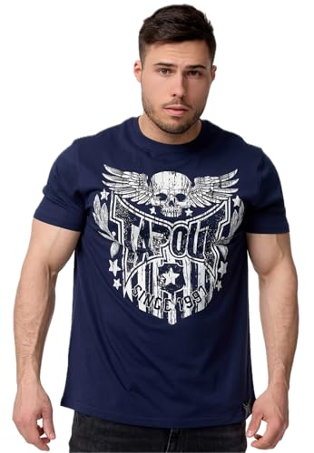 Tapout Herren T-Shirt Normale Passform Westlake Navy/White L, 940012