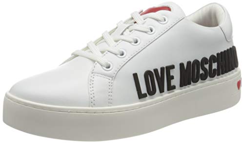 Love Moschino Damen SS21 Schuh, Bianco, 39 EU