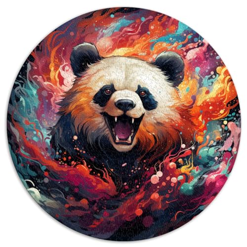 Puzzle für Tierpanda, Puzzle 1000 Teile, 26,5 x 26,5 Zoll, Puzzle, Mitmachspiel, Familiendekoration für Familienspaß und Spieleabend