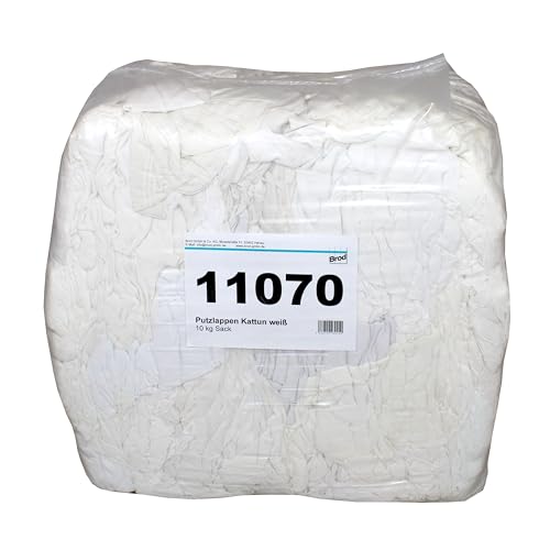 Putzlappen Kattun weiß, 10 kg Sack *11070*