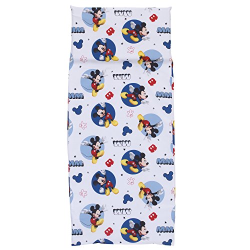 Disney Mickey Maus Vorschule Schlafunterlage Spannbetttuch, blau