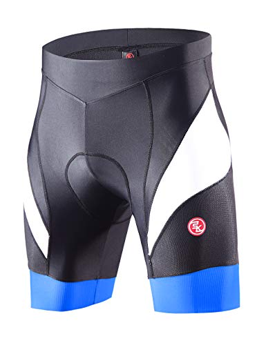 Souke Sports Herren 4D Gepolsterte Radlerhose Atmungsaktiv Schnelltrocknend Fahrradhose, M