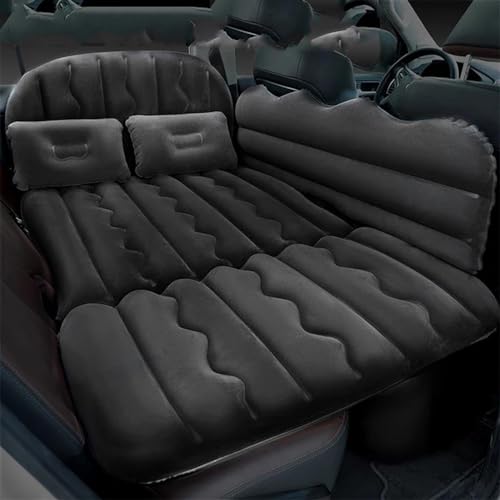 GLILAR Auto Luftmatratze Auto-Reisebett, Universal-Luftmatratze, Multifunktions-Luftmatratze, Auto-Aufblasbett, Campingkissen, Tragbare Isomatte, Autozubehör(Black)