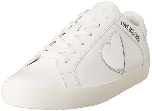 Love Moschino Damen Nuova pre-Collezione Primavera Estate 2022 Gymnastikschuh, Bianco, 35 EU