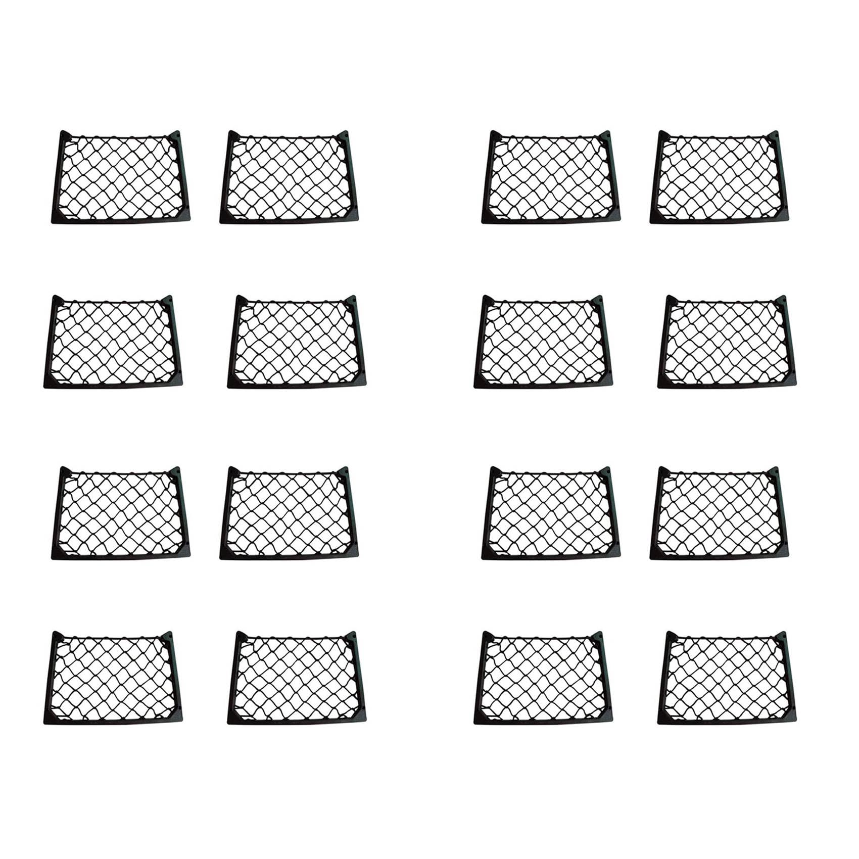 SICOSALT 16 STÜCKE Große Elastische Netz Aufbewahrung Zeitschriften Halter Rack Auto/Wohnwagen/Wohnmobil/Boot Camping Zubehör