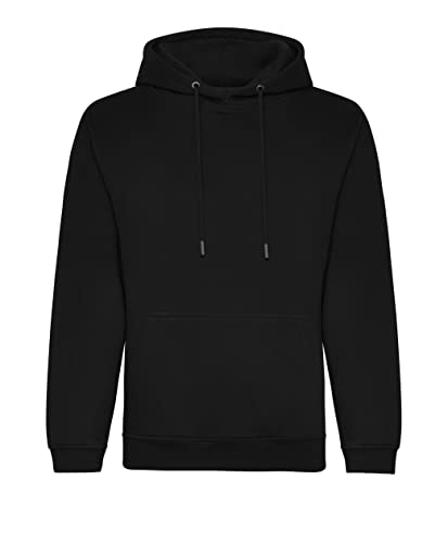 AWDis Just Hoods JH201 Unisex Organisch Kapuzenpullover - Dunkelschwarz - L