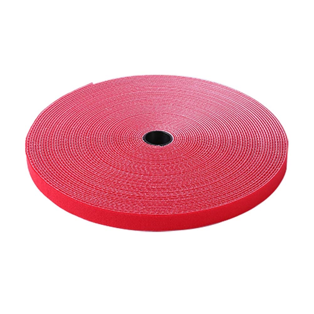 Klettband Selbstklebend Extra Stark Klettband Selbstklebend Selbst Klebe Haken und Schleife Klebrige Zurück Doppelseitige Stick Auf Klebrige Pads red,25mm